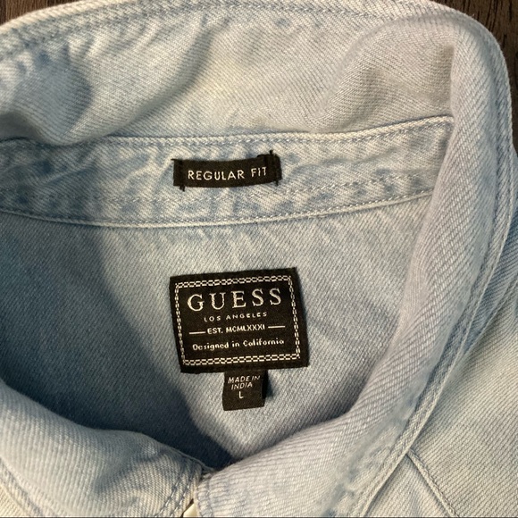 Guess Large Denim Shirt - Picture 7 of 7